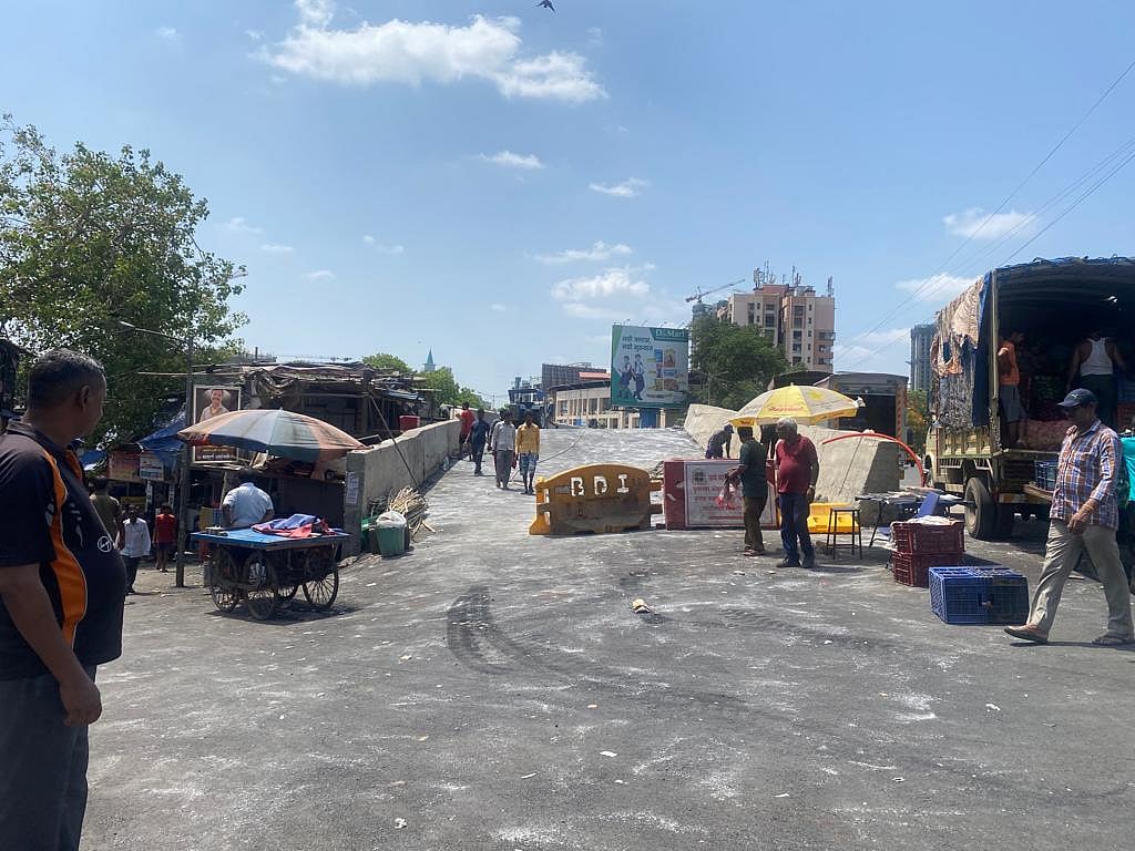 Finishing works underway at Gandhinagar Flyover in Thane