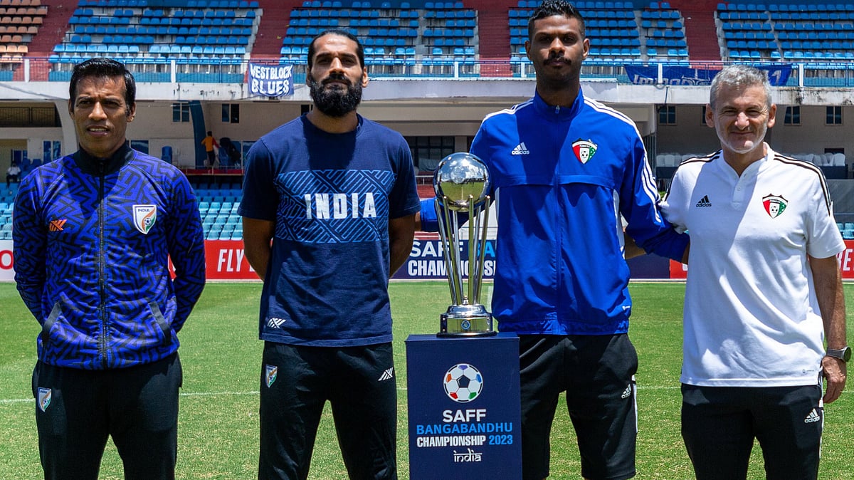 India and Kuwait will lock horns for the coveted trophy. | (Credits: Twitter)