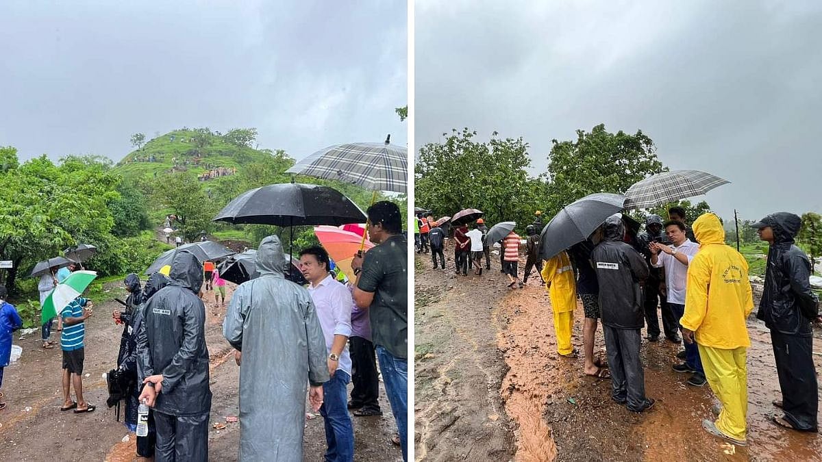 Navi Mumbai: Former LoP At PMC Visits Irshalwadi, Extends Help To Landslide Victims; Visuals Surface