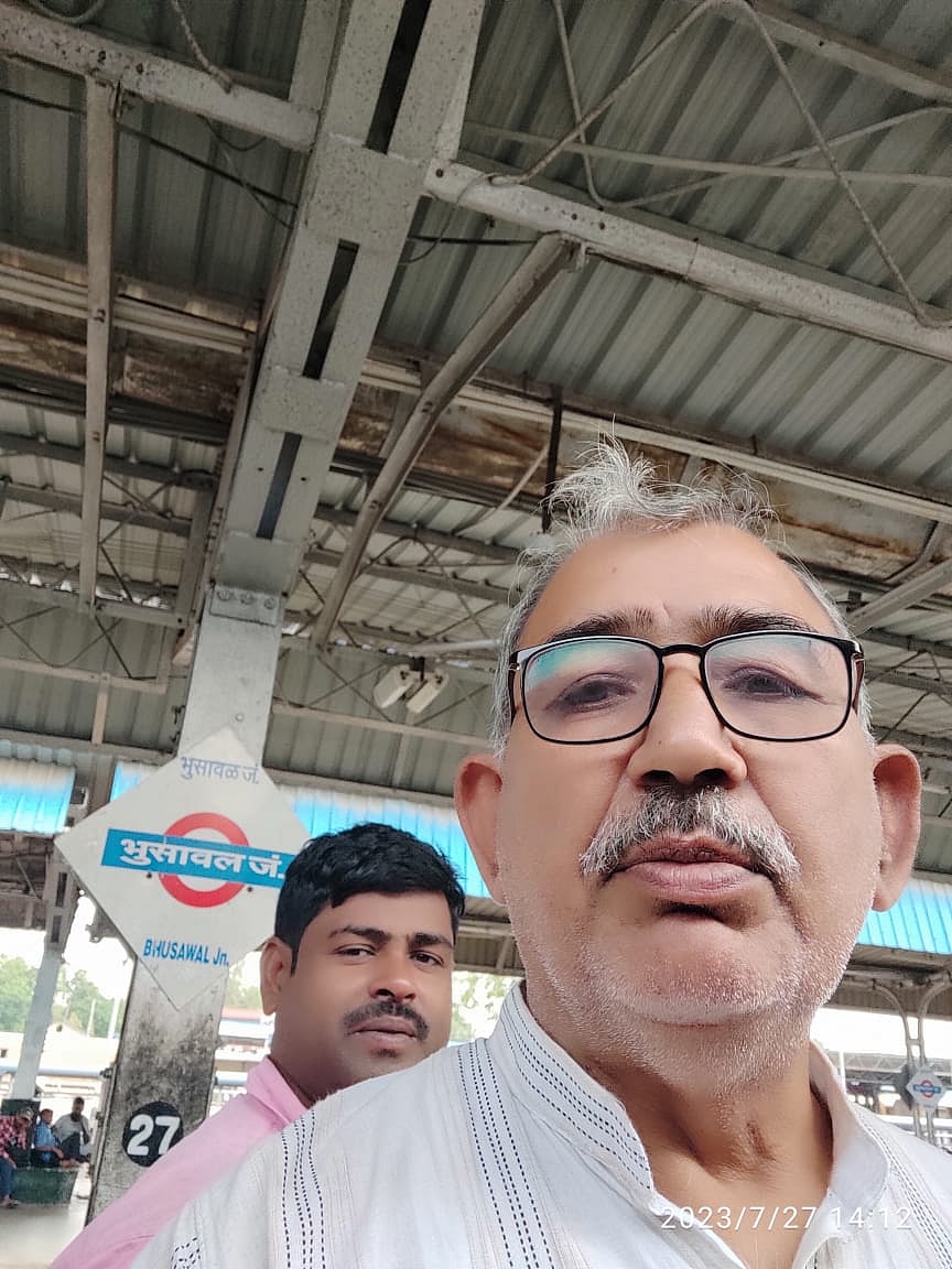 Stranded passenger Lalan Mishra