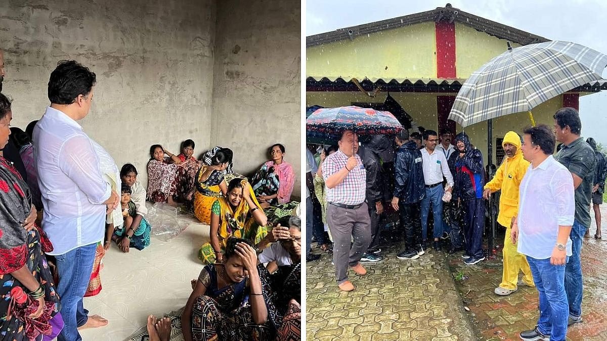 Navi Mumbai: Former LoP At PMC Visits Irshalwadi, Extends Help To Landslide Victims; Visuals Surface