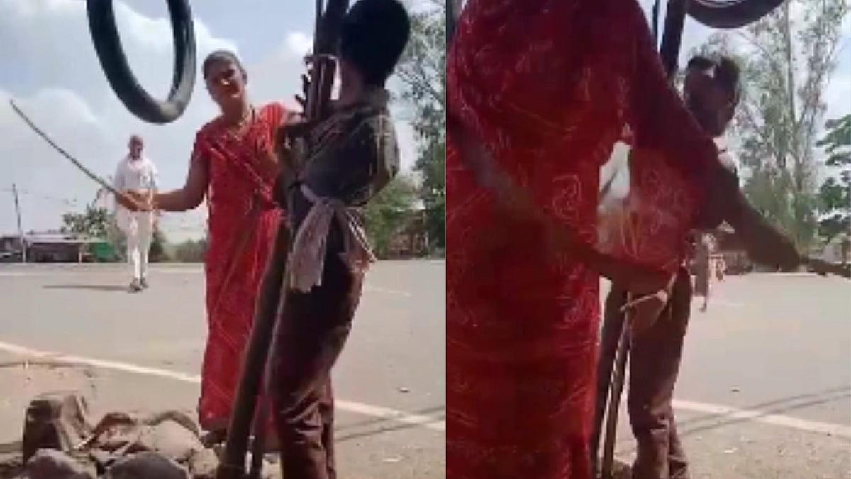 MP: Woman Booked For Thrashing Deaf-Mute Man After Tying Him To Pole In Dewas; Shocking Video Surfaces 