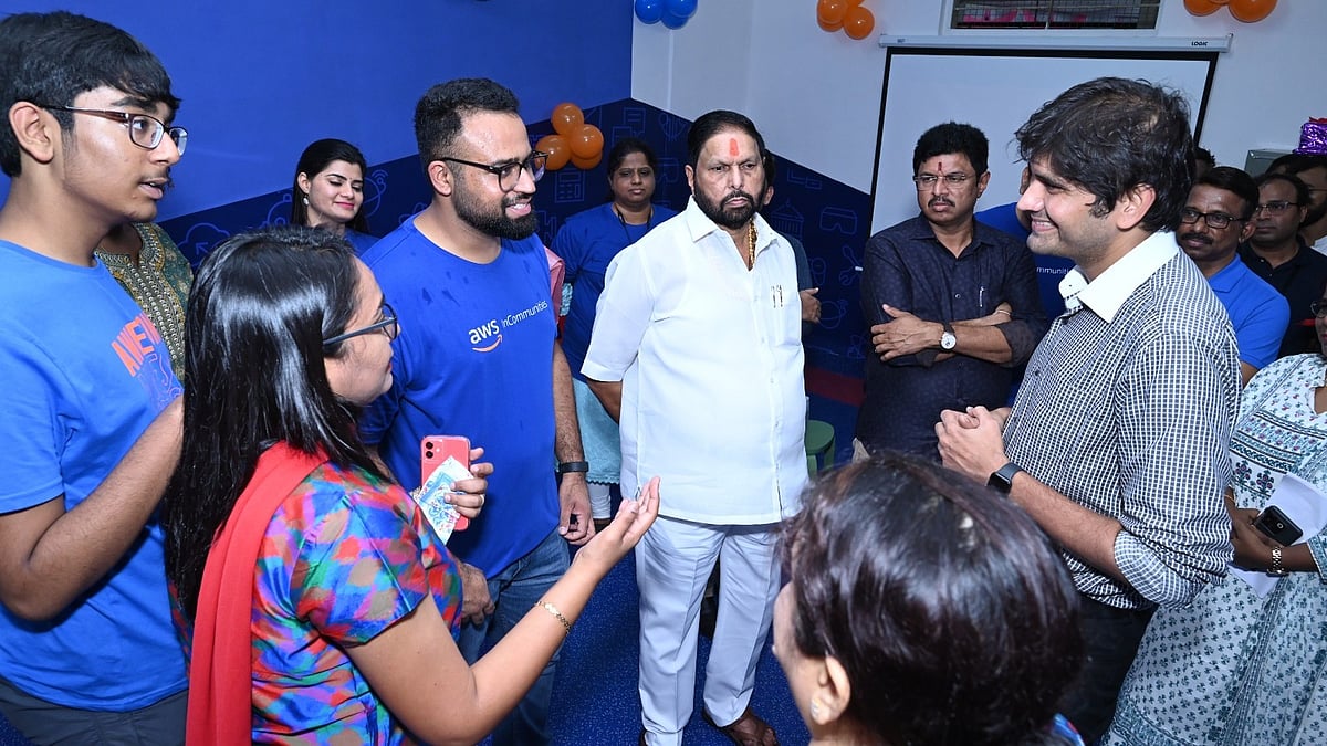 Bangar interacts with students
