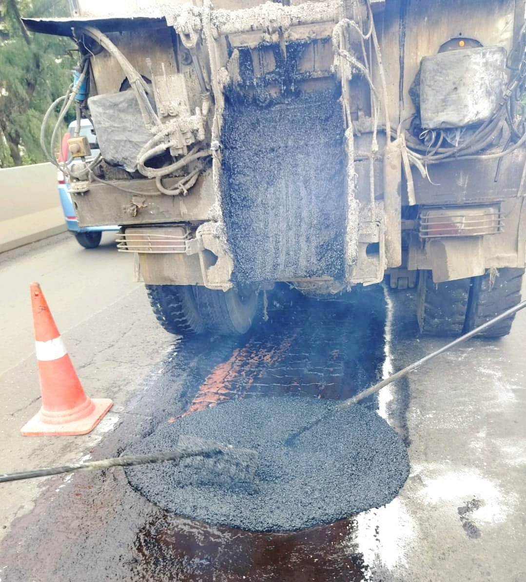 NMMC Takes Up Road Repair Work