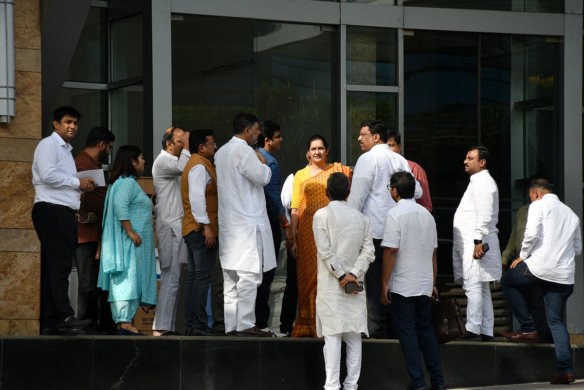 Leaders of MVA during preparations of INDIA meeting.