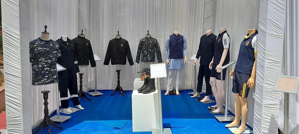 Some of the Naval uniforms with the proposed new outfit