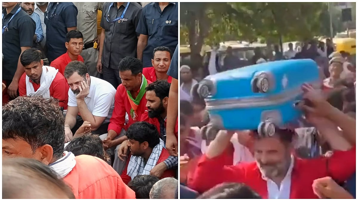 VIDEO: Rahul Gandhi Arrives At Delhi's Anand Vihar Railway Station, Dons Coolie Attire & Carries Luggage
