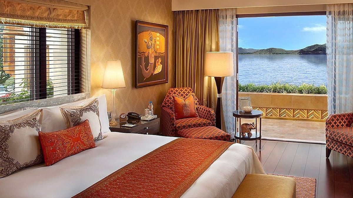 Grande Heritage Lake View Room at The Leela Palace Udaipur