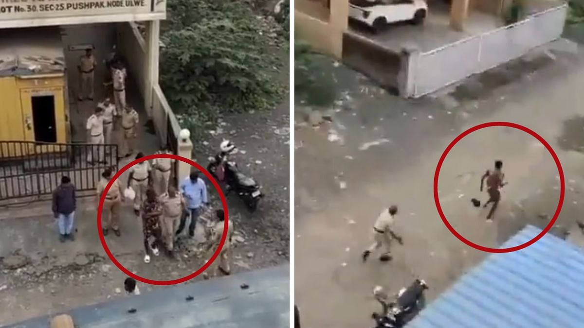 Navi Mumbai: Nigerian National Dramatically Escapes After Being Held By Cops During Ulwe Drug Raid; Video Viral