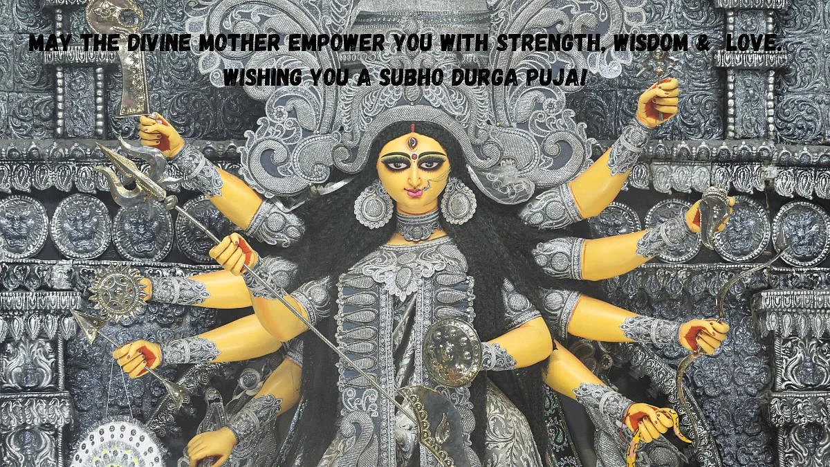 May the divine mother empower you with strength, wisdom & love. Wishing you a Subho Durga Puja!