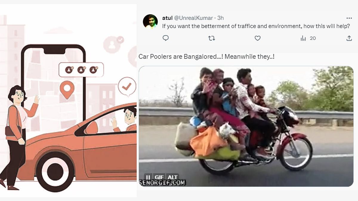 'Won't It Increase Traffic?': Netizens React To Bengaluru RTO Banning Carpooling In The City