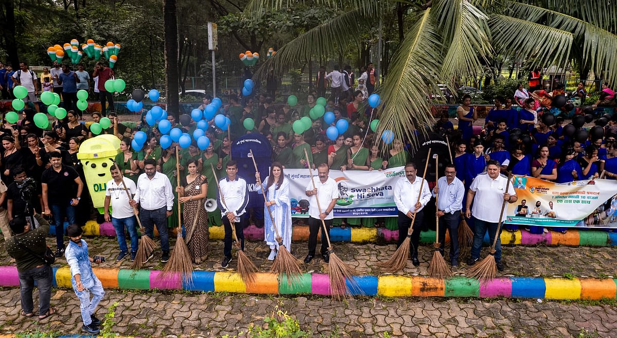 Navi Mumbai: Over 1.28 Lakh Citizens Take Part For 1 Hour In 'Swachhata Hi Seva' Initiative