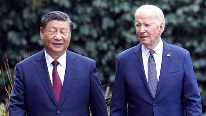 Chinese President 
Xi Jingping (left)
US President Joe Biden
(right) | File pic