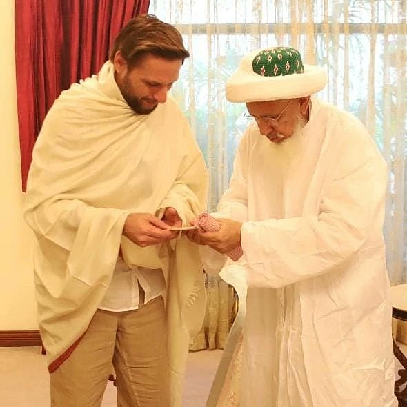 With Shahid Afridi during his current visit to Pakistan