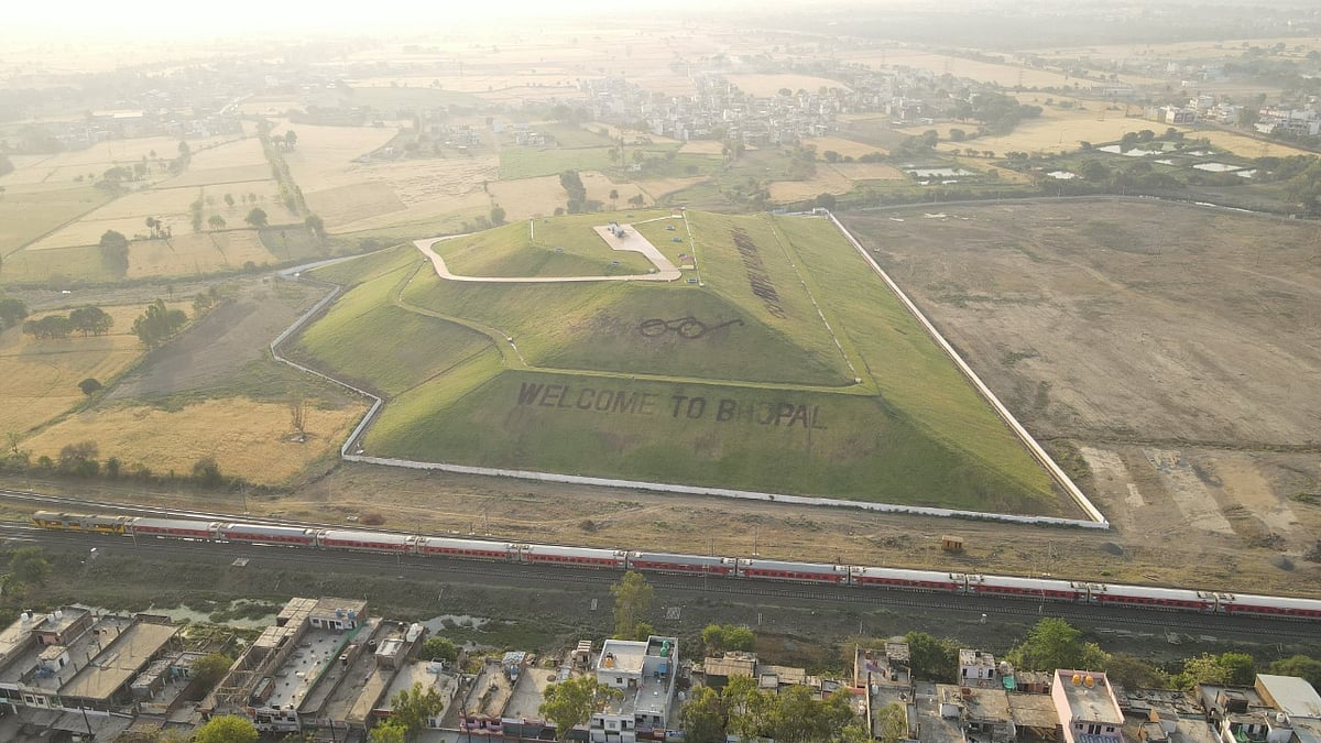 Adampur landfill site converted to park in Bhopal's Bhanpur.
