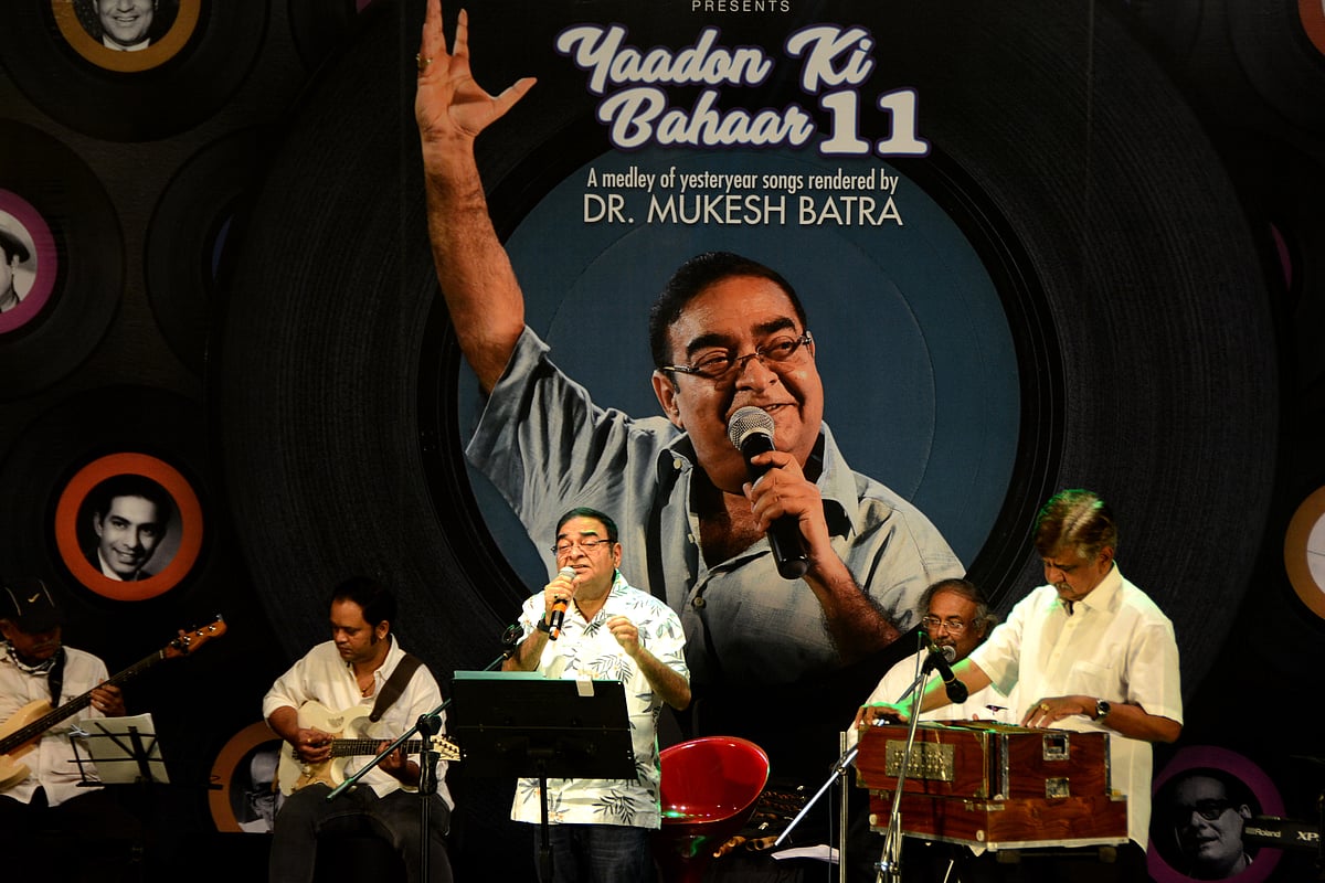 Dr Mukesh Batra during a musical event