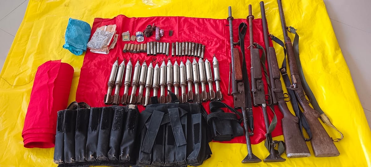 Chhattisgarh: Security Forces Recover Huge Cache Of Arms & Ammunition ...