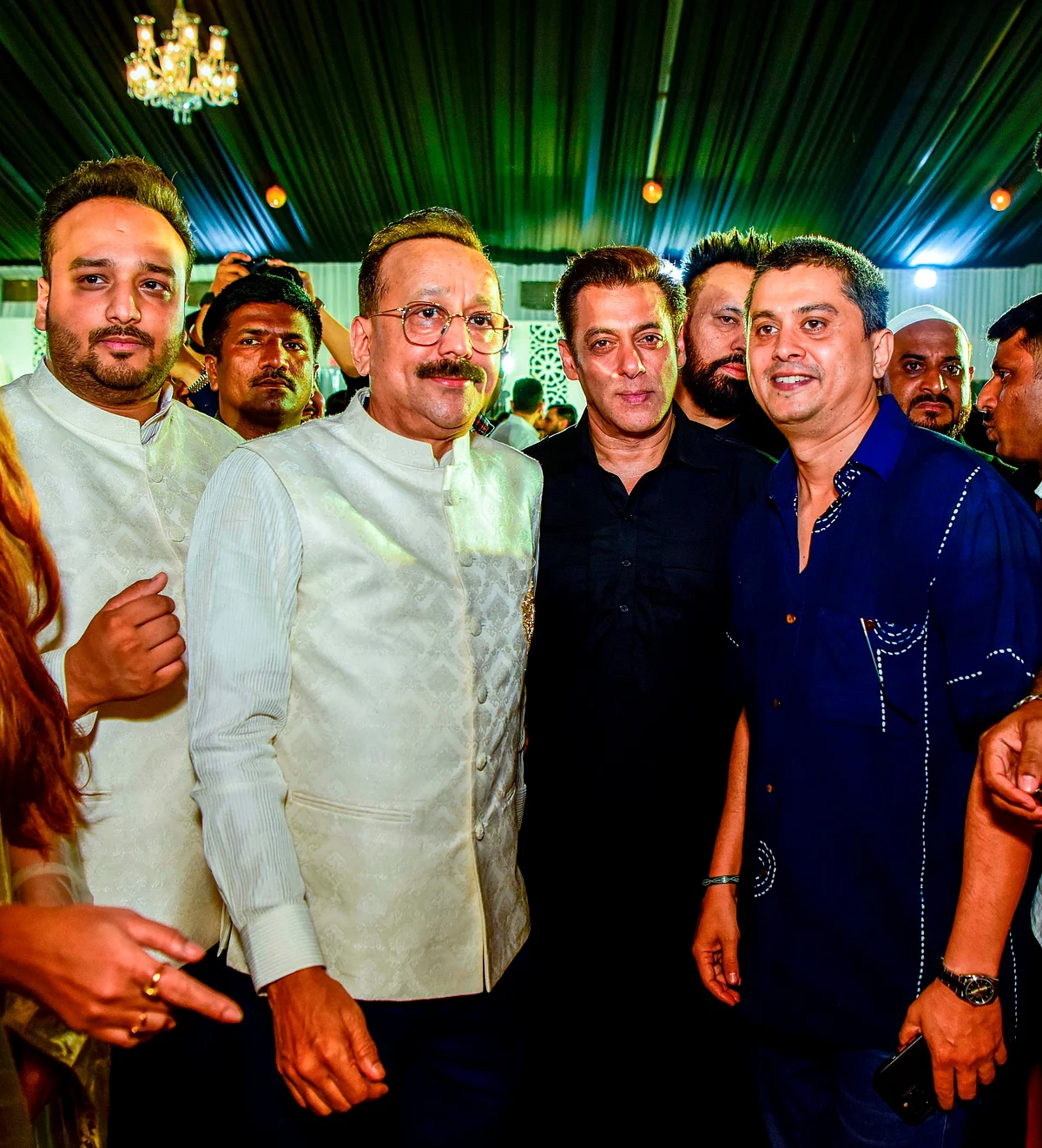 Baba Siddique with Salman Khan in Iftar Party