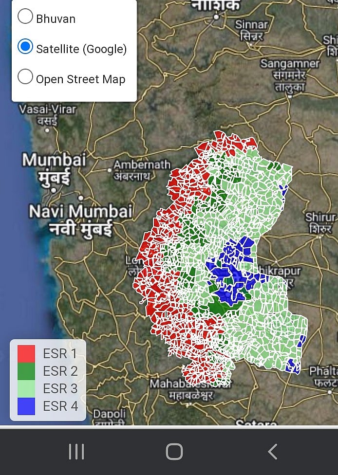 ESR 1 areas in Raigad district between Mumbai and Pune 