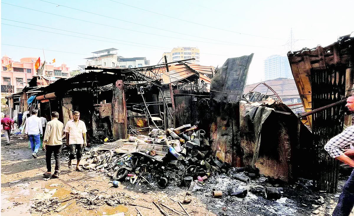 Maharashtra: Major Fire Breaks Out At Densely Populated Slum Cluster In Bhayandar