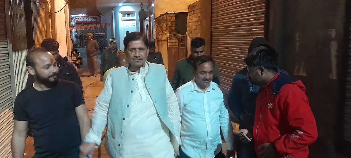 BJP MLA Narendra Singh Kushwah reached the spot