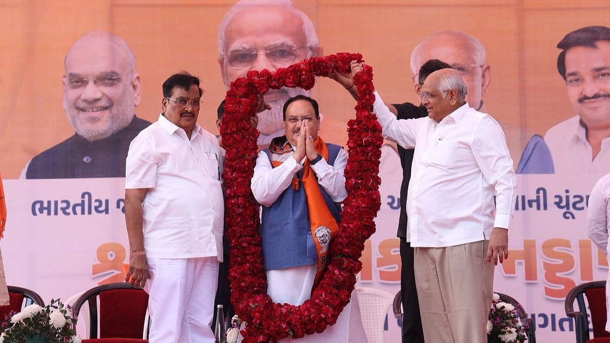 Gujarat BJP Welcomes New Leadership As JP Nadda Heads To Rajya Sabha