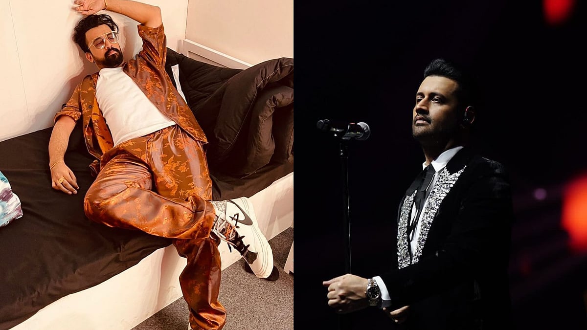 On-stage and Off-stage Atif Aslam. 