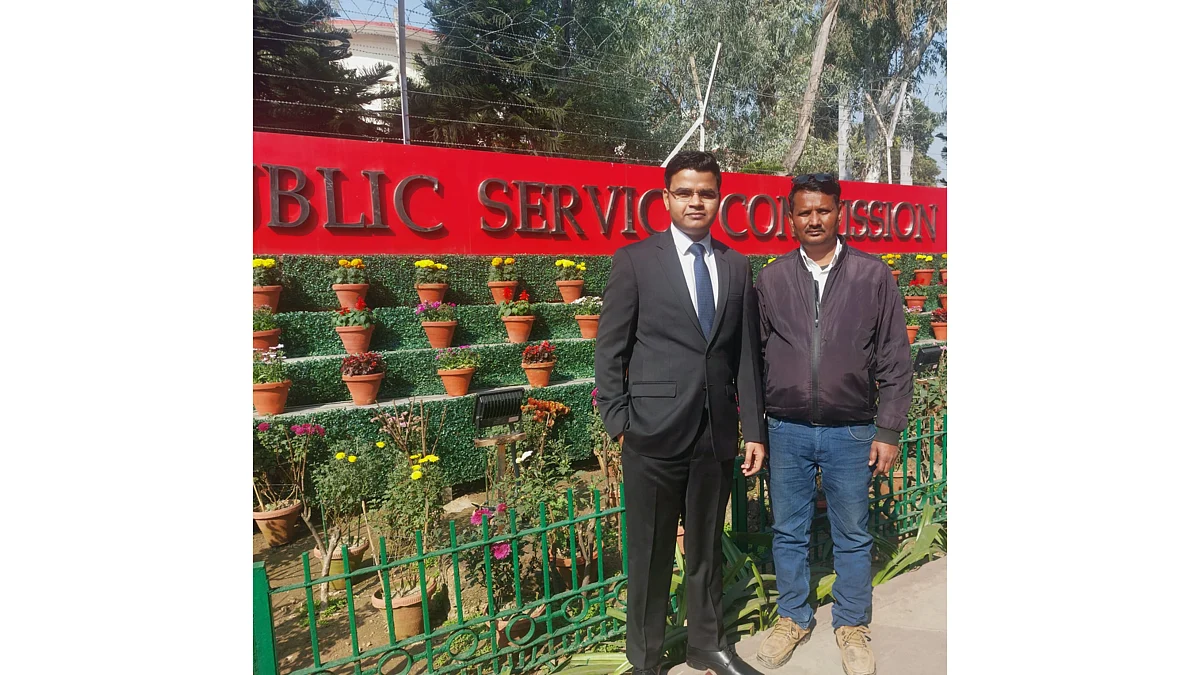 Kuldeep Patel with his father