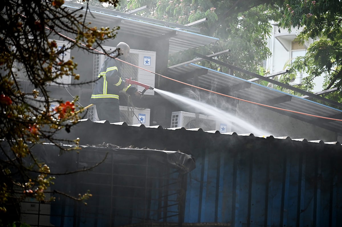 Fire at BJP's Nariman Point Office