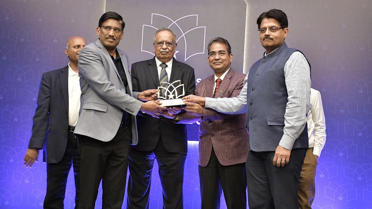 (L-R) Srinivasan Vaidyanathan, CFO, HDFC Bank, KC Ramesh, CFO, ONGC, M. Damodaran, Former SEBI Chairman, Manish Patil, Director HR & FInance, ONGC