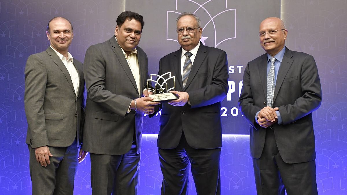 (L-R) Marzin Shroff, Ex-MD, Eureka Forbes, Bipin Rajadhyaksha, Sr. VP, ICICI Prudential Life Insurance, M Damodaran, Former SEBI Chairman, Shailesh Haribhakti, Chairman, Shailesh Haribhakti and associates