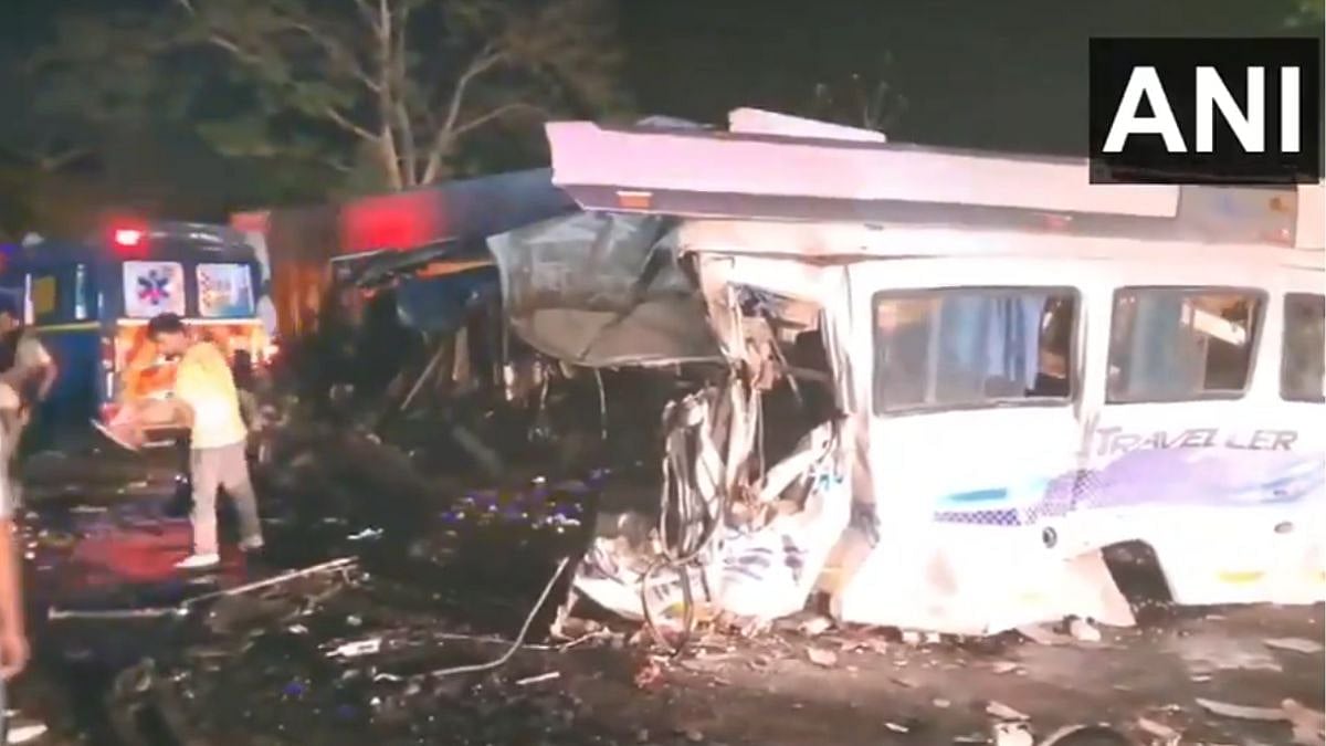 Haryana Accident: 7 Members Of Family Killed, Over 20 Injured In Tragic Bus Crash On Highway In Ambala; Visuals Surface