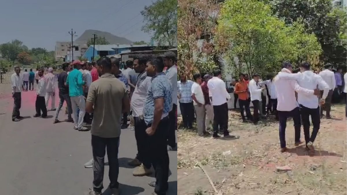 Nashik Video: MVA Workers Celebrate As Shiv Sena (UBT) Candidate Rajabhau Waje Leads Over Hemant Godse