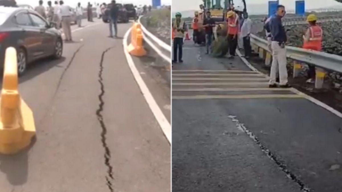 Atal Setu: MMRDA Says Crack Developed On MTHL Approach Road From Ulwe Towards Mumbai And Not On Bridge, Shares Video Of Repair Work; Congress Attacks Govt