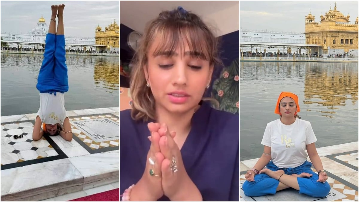 Archana Makwana apologised as the Sikh community was enraged after the pics of the woman performing yoga inside the sacred Golden Temple which is located in Punjab's Amritsar went viral | X