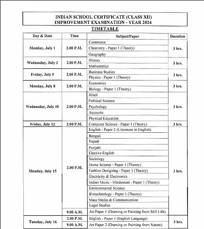 CISCE Announces Dates For July 2024 ICSE And ISC Exams; Check Details Here!