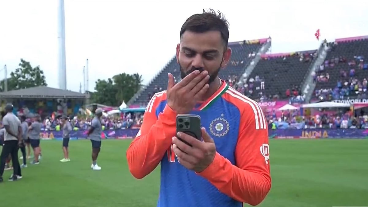 Video: Virat Kohli Spotted Video Calling With Anushka Sharma & Their Children After India Win 2nd T20 World Cup Title In Barbados 
