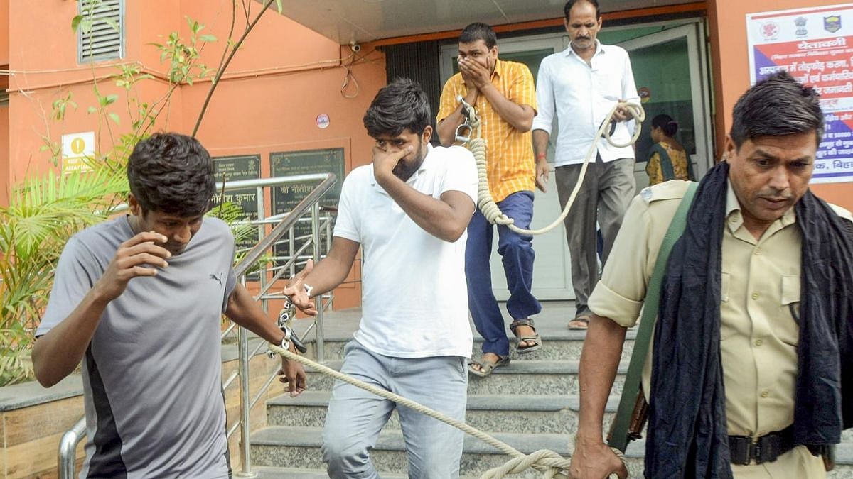 Accused in leaking NEET paper in Bihar | PTI