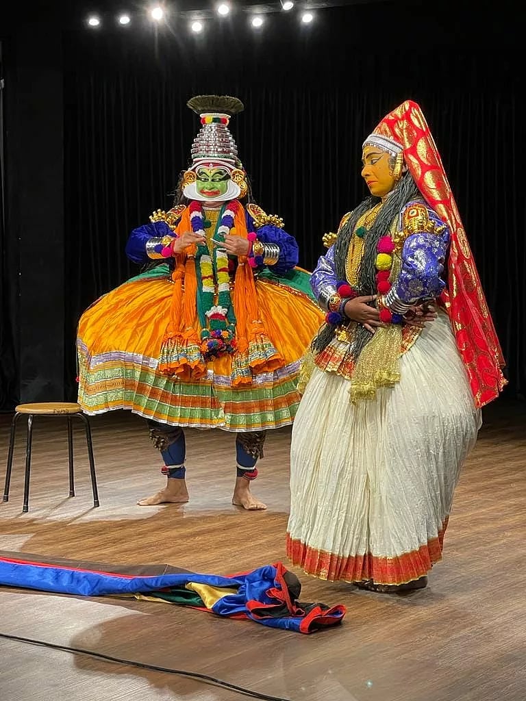 Kathakali workshop in costume