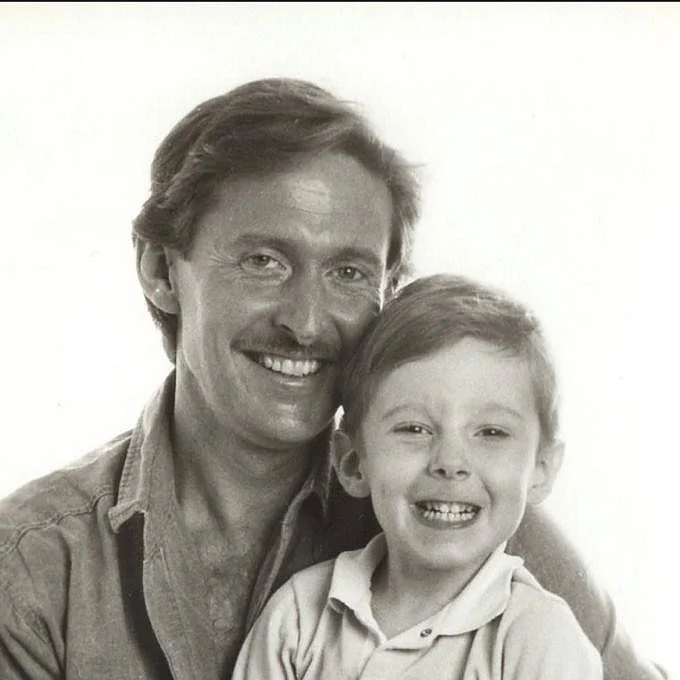 Jamie with his father Tom Alter