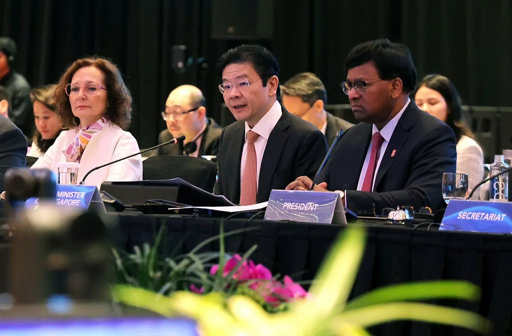 Singapore Prime Minister Lawrence Wong at the FATF plenary.
