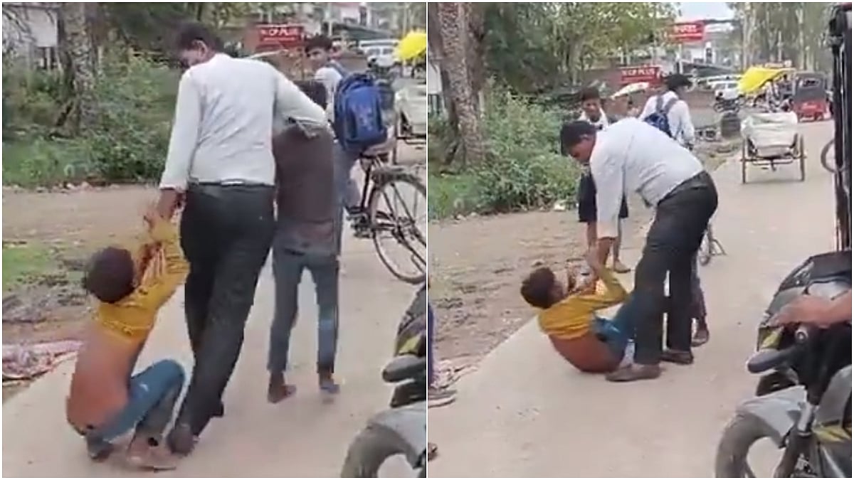 2 Minor Kids Dragged On Road & Brutally Thrashed Over Suspicion Of Theft In Jalaun | X