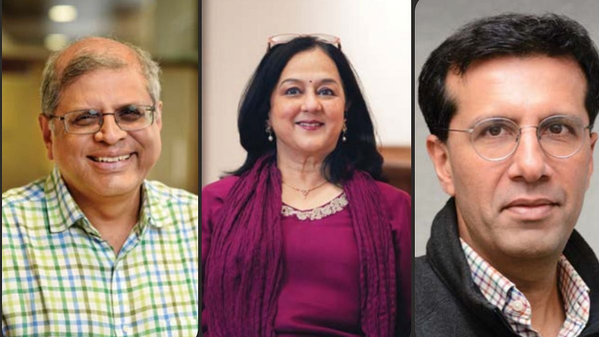(L-R) Amit Chandra, Chairperson, Bain Capital India; Rohini Nilekani
Chairperson, Rohini Nilekani Philanthropies; Ashish Dhawan
Founder-CEO, The Convergence Foundation
|