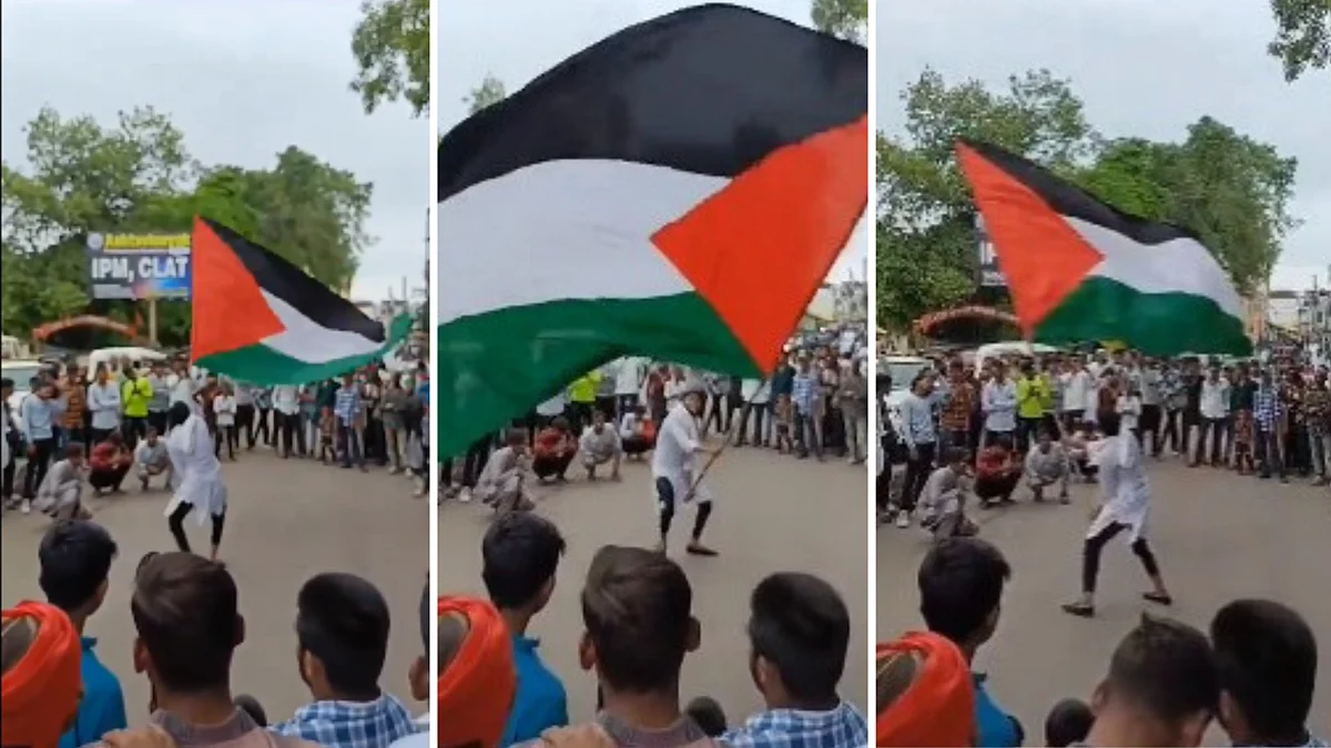 MP: 3 Apprehended In Khandwa For ‘Waving Palestinian Flag’ In Muharram Procession | X