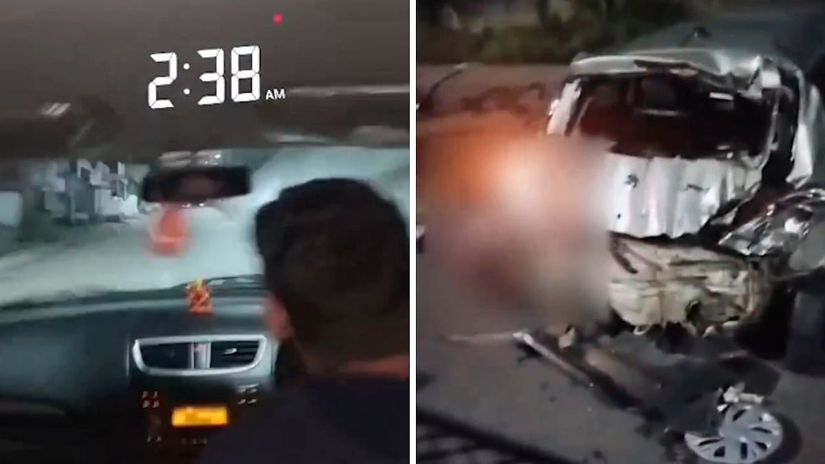 Nagpur Rash Driving Video: 2 Killed As Drunk Youth Returning From B'Day Party Rams Car Into Fence For Reel | 