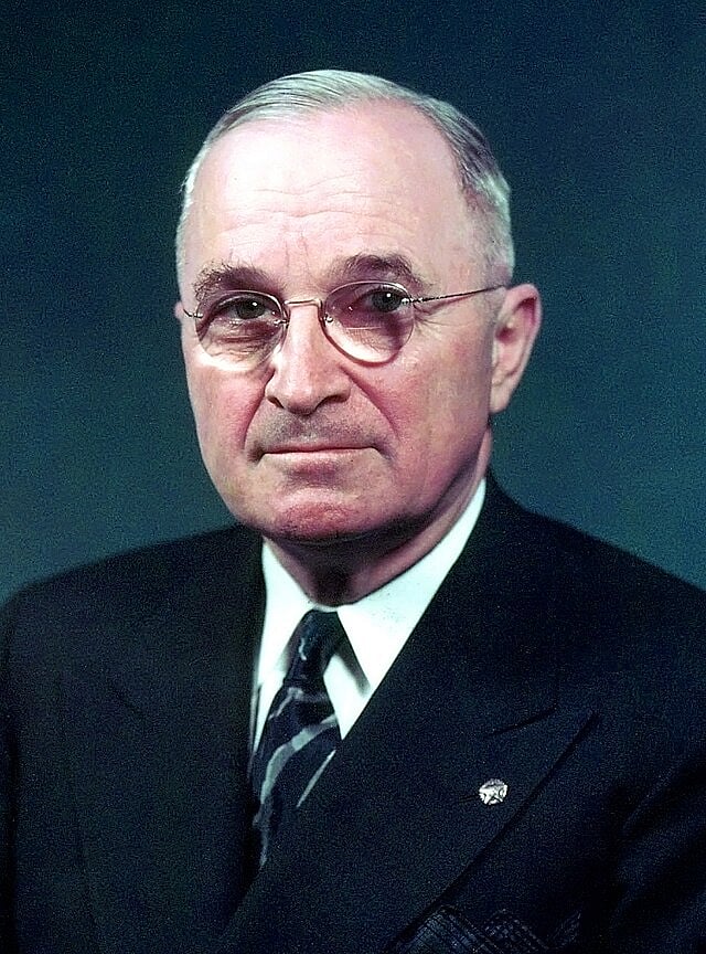 Former US president Harry Truman