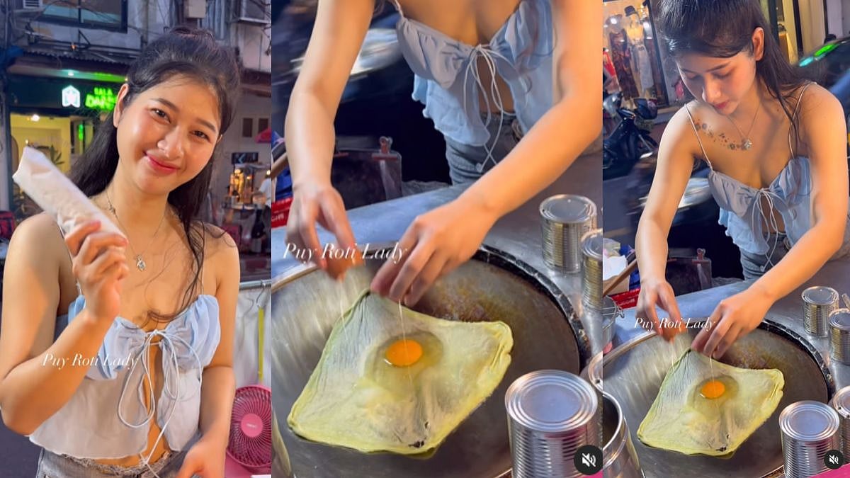 Thai Girl Making Rotis With Eggs | Instagram
