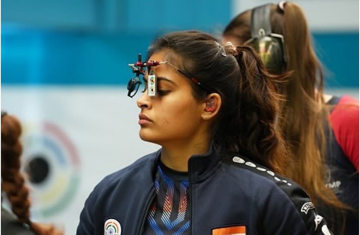 Manu Bhaker. | (Credits: Twitter)