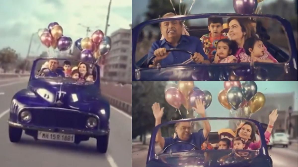 Mukesh Ambani and Nita Ambani Create Magical Car Ride Moments with Grandchildren at Anant-Radhika’s Sangeet (VIDEO) |