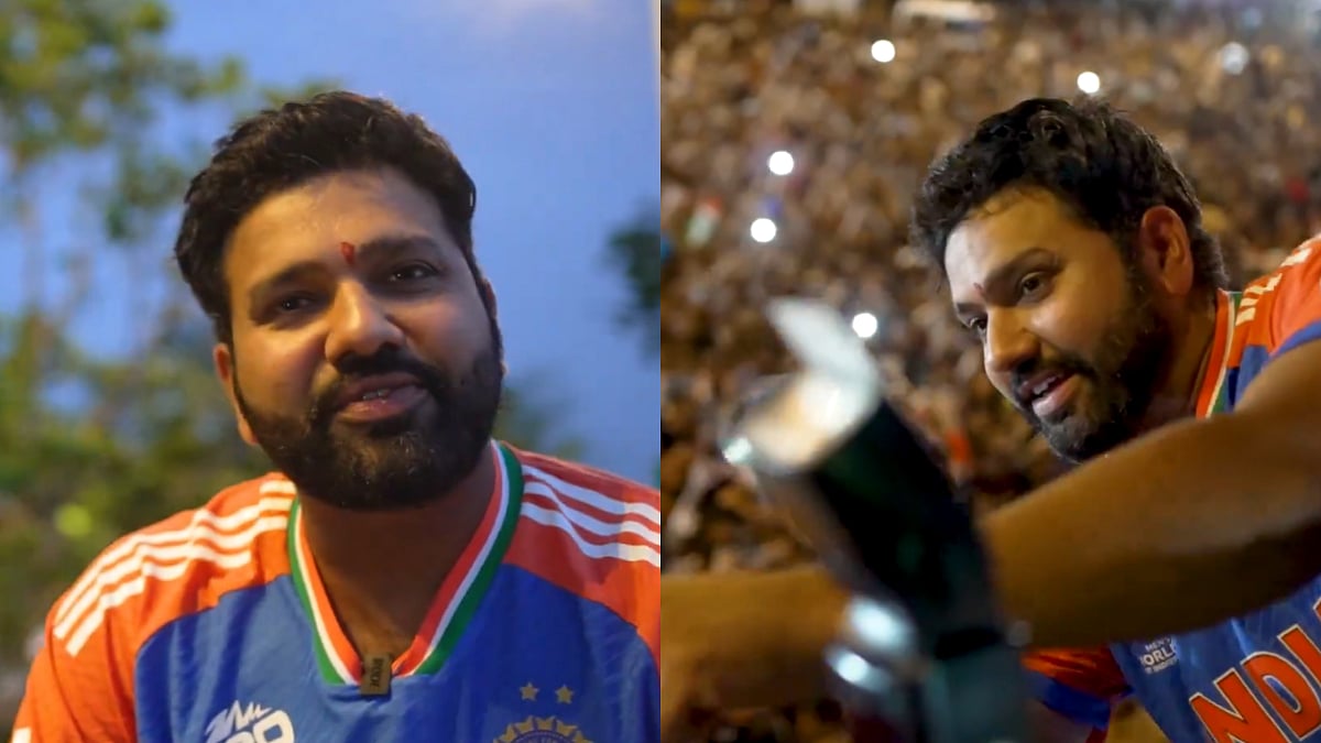 'Happy We Could Achieve Something For Fans': India Skipper Rohit Sharma On T20 WC Triumph Amid Victory Parade In Mumbai; VIDEO 